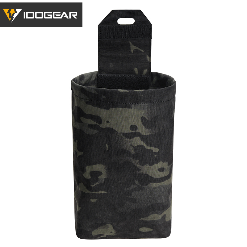 IDOGEAR Roll-Up Dump Pouch Foldable MOLLE Utility Storage Pouch for Outdoor Camping Hiking 35116