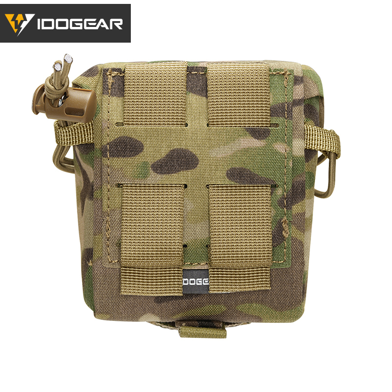 IDOGEAR Multi-Purpose Storage Pouch MOLLE Utility Carry Bag Quick Release for Outdoor Field Training 35118