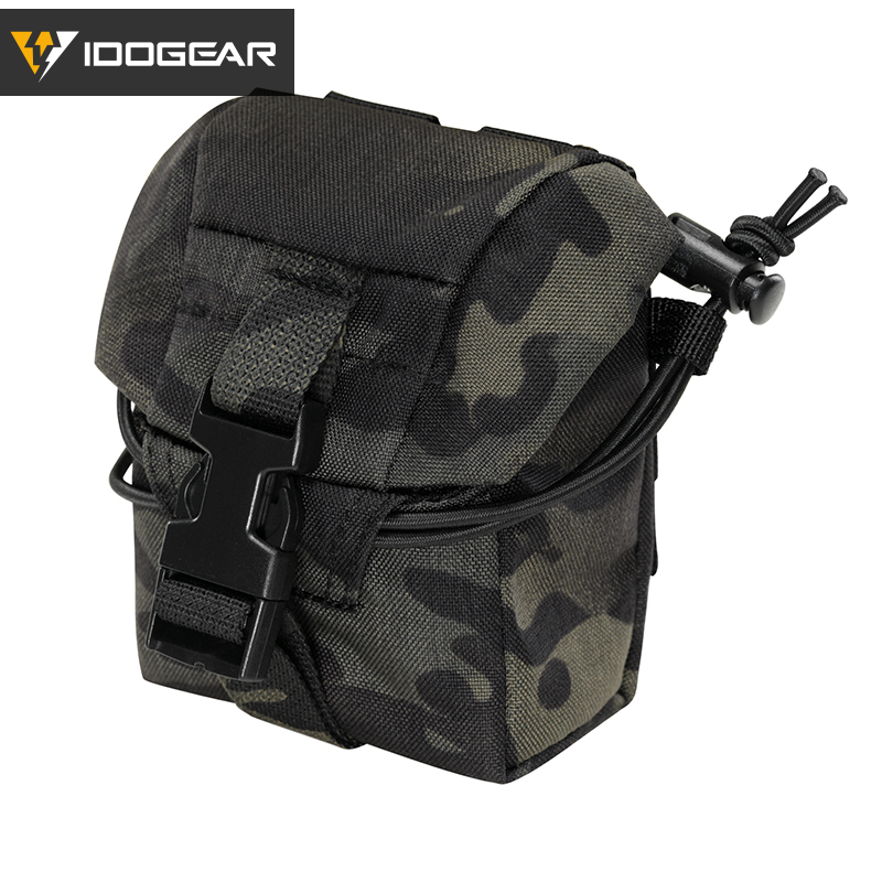 IDOGEAR Multi-Purpose Storage Pouch MOLLE Utility Carry Bag Quick Release for Outdoor Field Training 35118