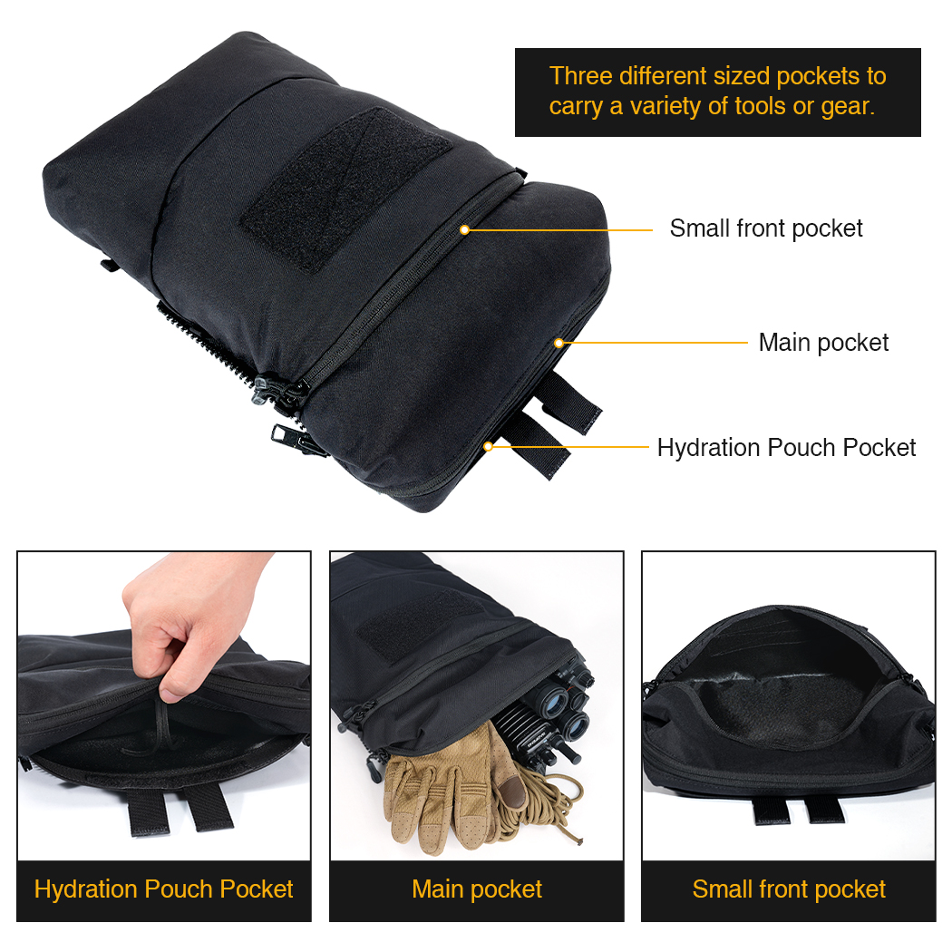 IDOGEAR Tactical 2L Hydration Pack Hydration Backpack Assault Water Bag Hunting 35121