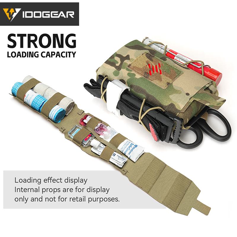 TOPTACPRO Medical Pouch Detachable Quick Release IFAK First Aid Kit Pouch MOLLE Emergency 35132