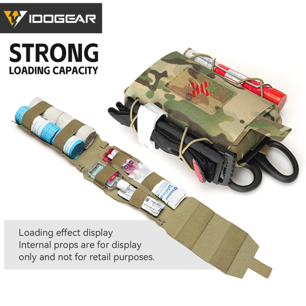 TOPTACPRO Medical Pouch Detachable Quick Release IFAK First Aid Kit Pouch MOLLE Emergency 35132