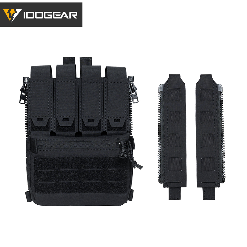 IDOGEAR Tactical Backpack with Quad 556 Mag Pouch and Zipper Adapter 35141-2Pack