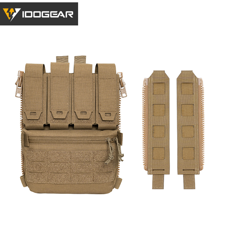 IDOGEAR Tactical Backpack with Quad 556 Mag Pouch and Zipper Adapter 35141-2Pack