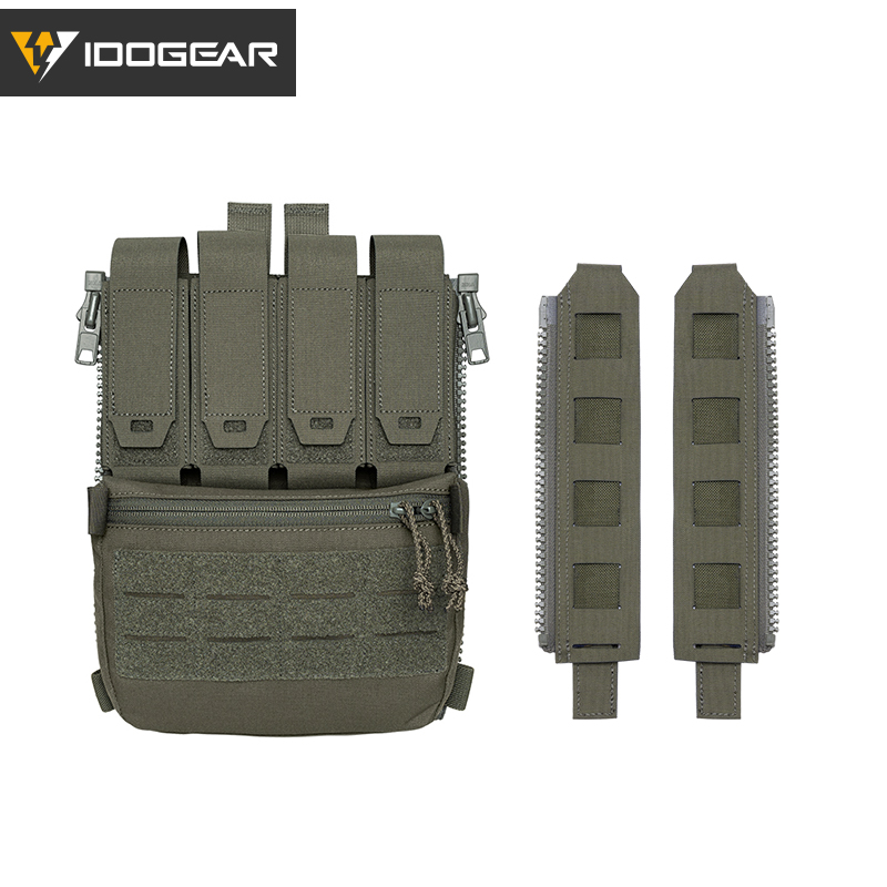 IDOGEAR Tactical Backpack with Quad 556 Mag Pouch and Zipper Adapter 35141-2Pack
