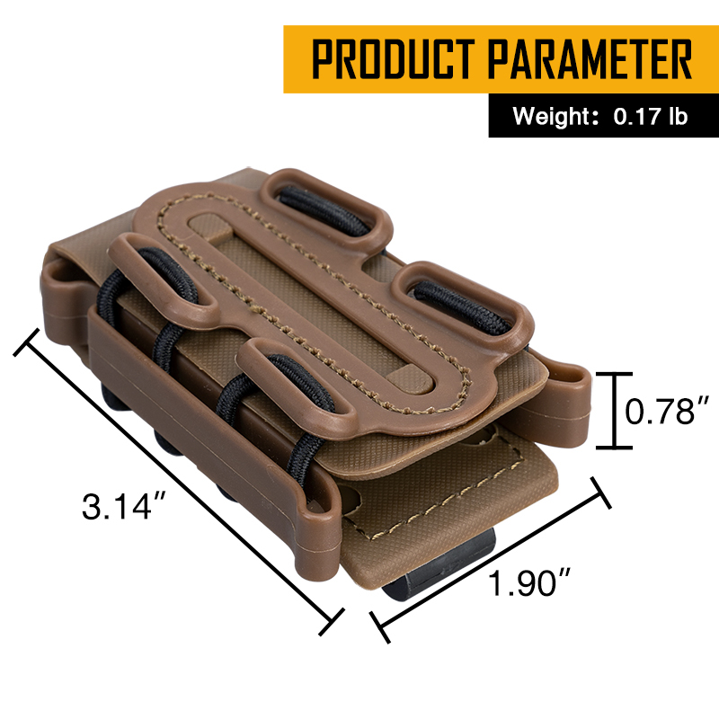 IDOGEAR 9mm Mag Pouch Magazine Pouch SoftShell Mag Carrier 45ACP 40S&W 3515