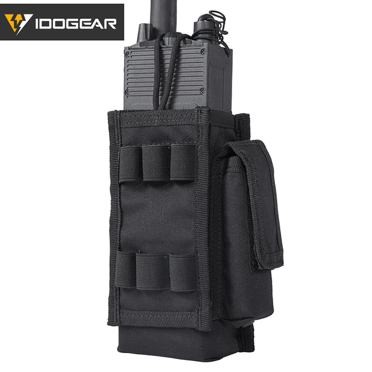 IDOGEAR Tactical Radio Pouch Molle Radio Holder for Walkie Talkies PRC 148/152 Radio Outdoor Sports 500D Nylon 3521-IDOGEAR INDUSTRIAL