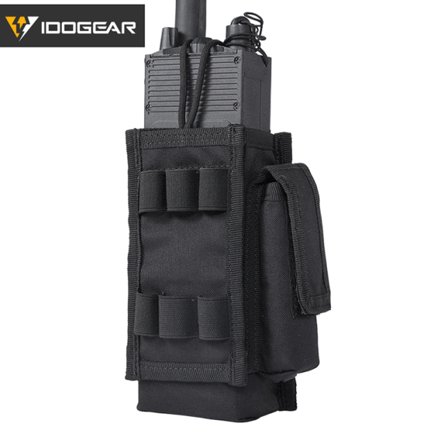 IDOGEAR Tactical Radio Pouch Molle Radio Holder for Walkie Talkies PRC 148/152 Radio Outdoor Sports 500D Nylon 3521-IDOGEAR INDUSTRIAL
