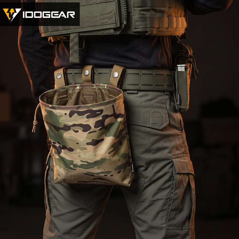 IDOGEAR MOLLE Dump Pouch Foldable Drawstring Storage Bag 3550
