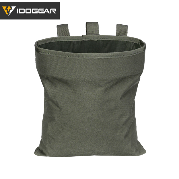 IDOGEAR MOLLE Dump Pouch Tactical Mag Recovery Pouch Drawstring Magazine Recycling Pouch Gear 3550