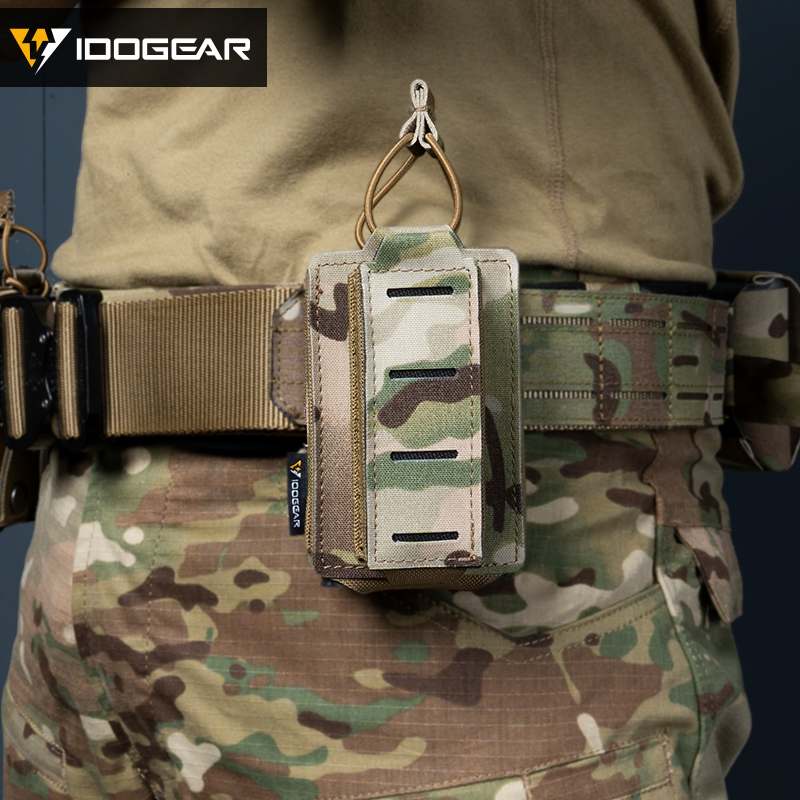 IDOGEAR Tactical LSR 556 Mag Pouch Single Mag Carrier MOLLE Pouch Laser Cut Tool Bags 3566