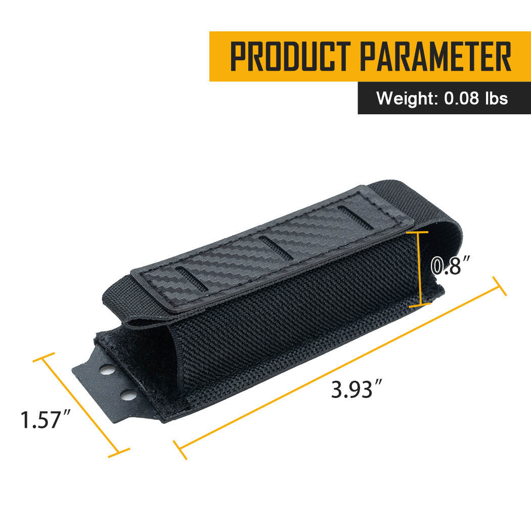 IDOGEAR Tactical Mag Pouch 9mm Single Magazine Carrier Carbon Fiber MOLLE Magazine Pouch 3589