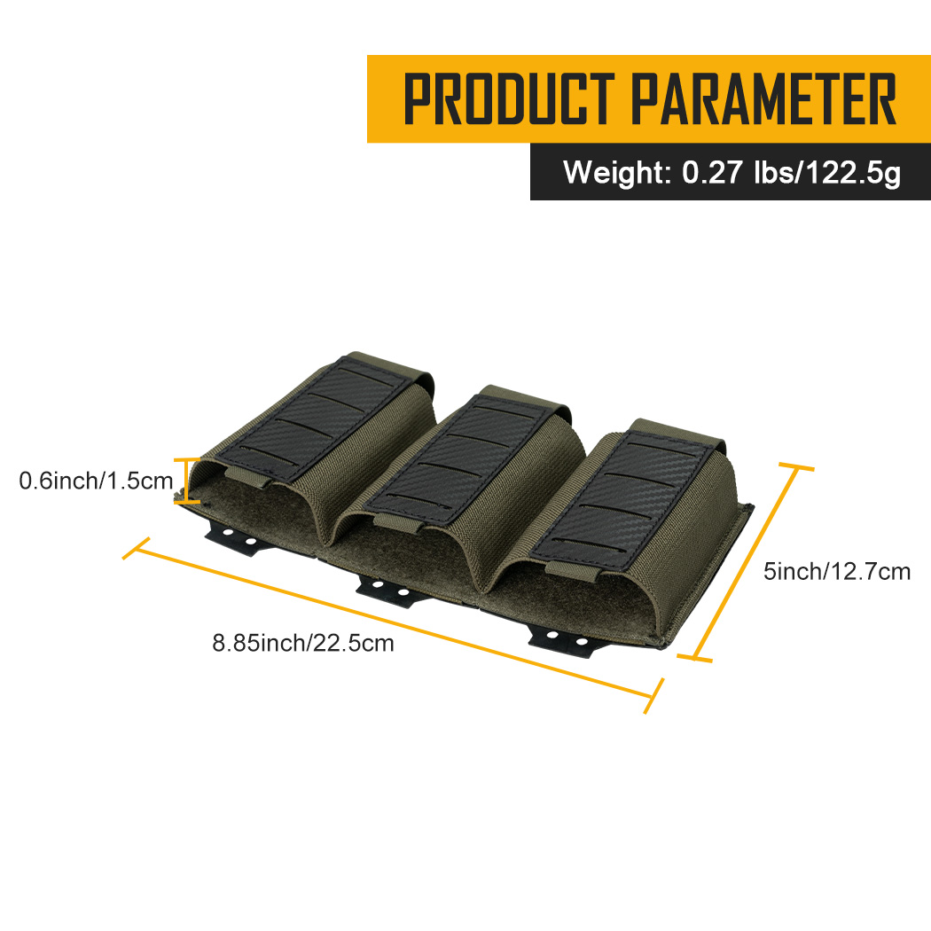 IDOGEAR Tactical Vest with Drop Pouch, Chest Pouch and Triple Mag Pouch Quick Release Laser Cut Combat Vest Set