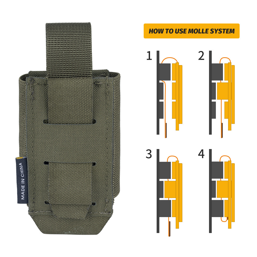 IDOGEAR Tactical MOLLE Single Tool Pouch Carrier Multi-Function 3593