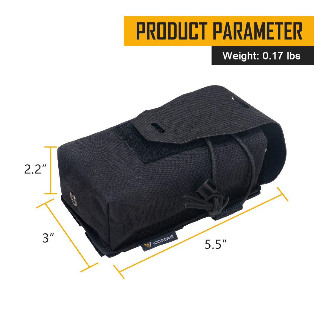IDOGEAR Tactical Double Magazine Pouch For 5.56 Mag MOLLE Multi-function Pouch  Mag Carrier 3594