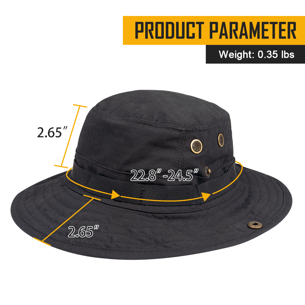 IDOGEAR Wide Brim Boonie Hat Sun Hat for Men Women Fishing  Outdoor Activities with Adjustable Loops Buckle 3620