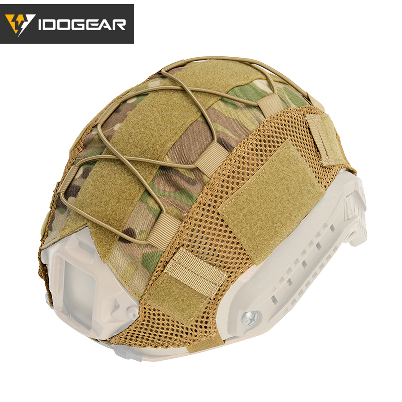 IDOGEAR Mesh Helmet Cover Skin with Elastic Cords Hook & Panels 3802