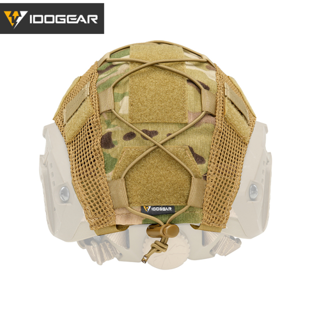 IDOGEAR Mesh Helmet Cover Skin with Elastic Cords Hook & Panels 3802