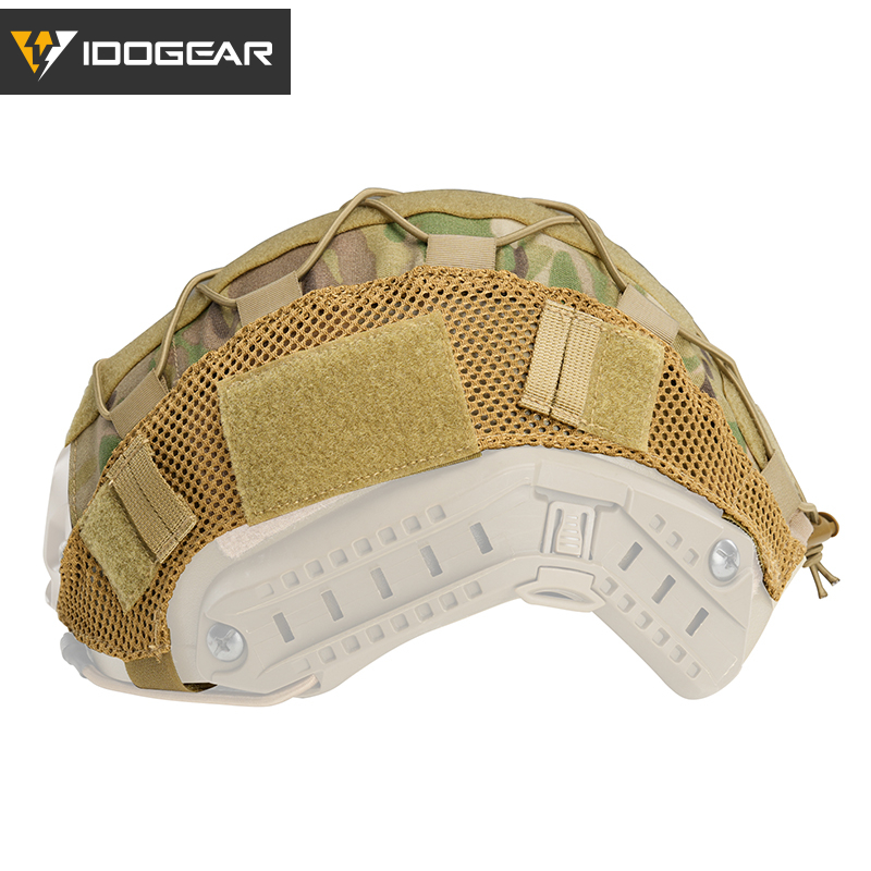 IDOGEAR Mesh Helmet Cover Skin with Elastic Cords Hook & Panels 3802