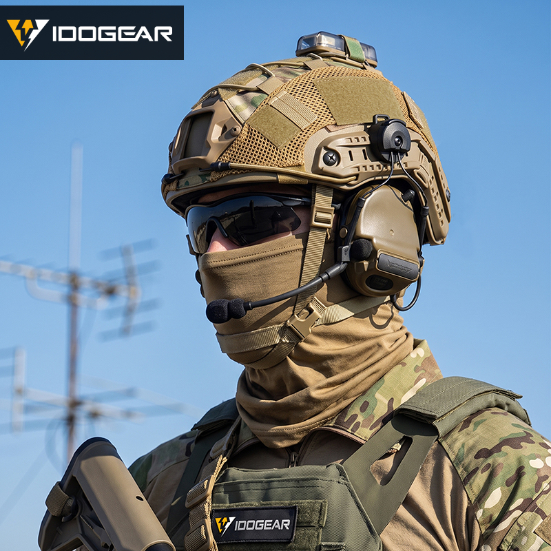 IDOGEAR Mesh Helmet Cover Skin with Elastic Cords Hook & Panels 3802