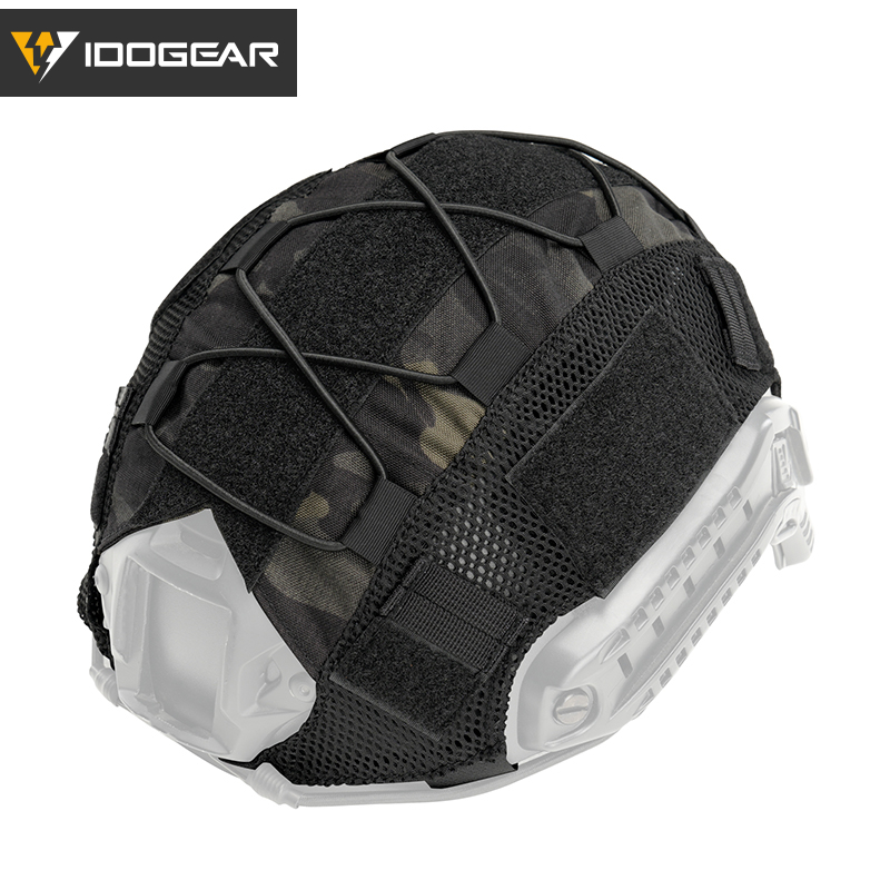 IDOGEAR Mesh Helmet Cover Skin with Elastic Cords Hook & Panels 3802