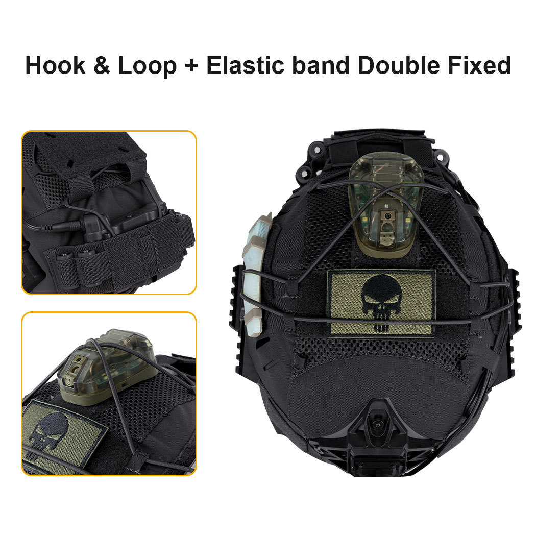 IDOGEAR Tactical Helmet Cover For Wendy Helmet with NVG Battery Pouch M/L Size High-quality 3814