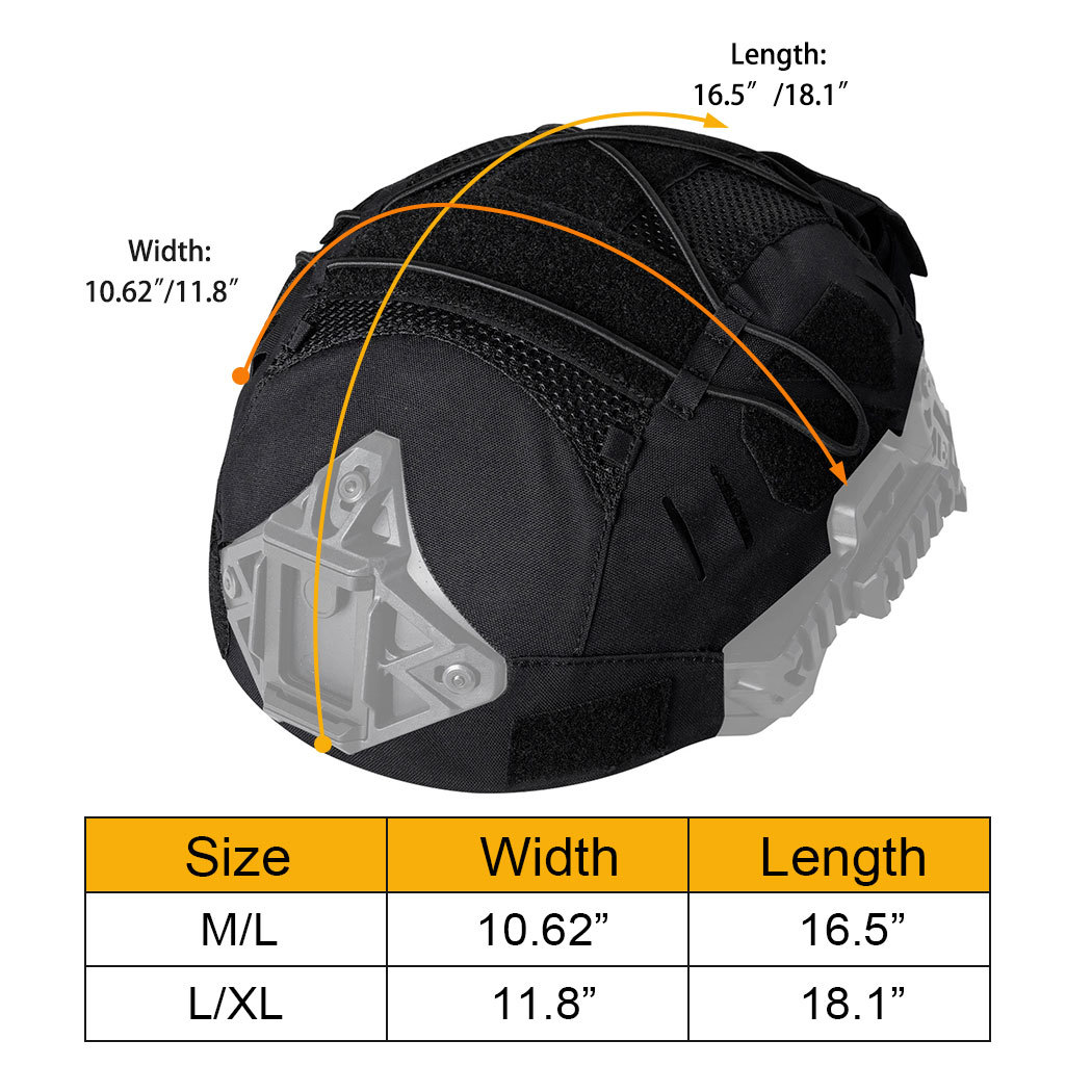 IDOGEAR Tactical Helmet Cover For Wendy Helmet with NVG Battery Pouch M/L Size High-quality 3814
