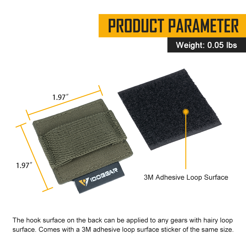 IDOGEAR Tactical Cable Storage Sticker Headset Wire Harness Cable Organizer 3953