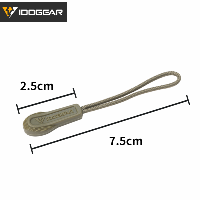 IDOGEAR Tactical Zipper Handle High-Quality Replacement Zipper Pull Tactical Gear Accessories ($4.99 get 3pcs) 3952-IDOGEAR INDUSTRIAL