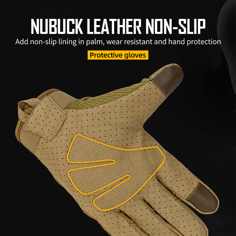 IDOGEAR Tactical Gloves Motorbike Gloves Touch Screen Full Finger Combat Men Gloves MC 6610-IDOGEAR INDUSTRIAL