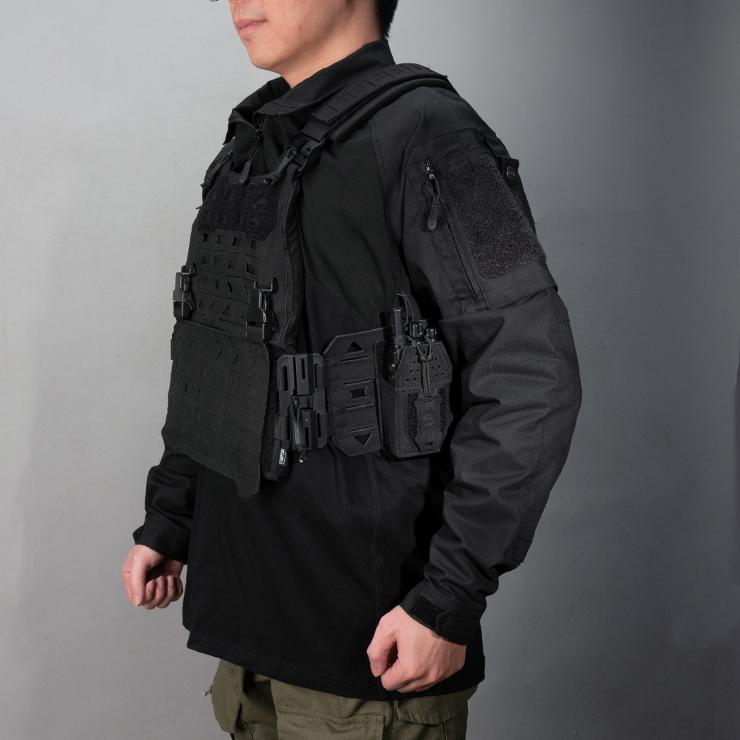 TOPTACPRO Tactical Radio Pouch Walkie Talkies Military Outdoor Lightweight Molle Pouch 8524