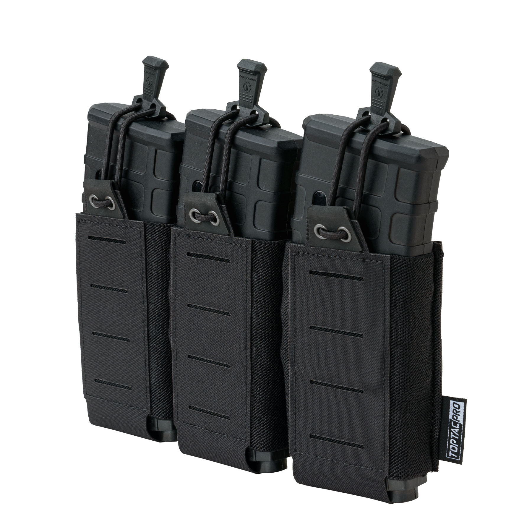 TOPTACPRO Tactical Triple Mag Pouch for 556 Mag MOLLE Pouch Carrier Holder 8528