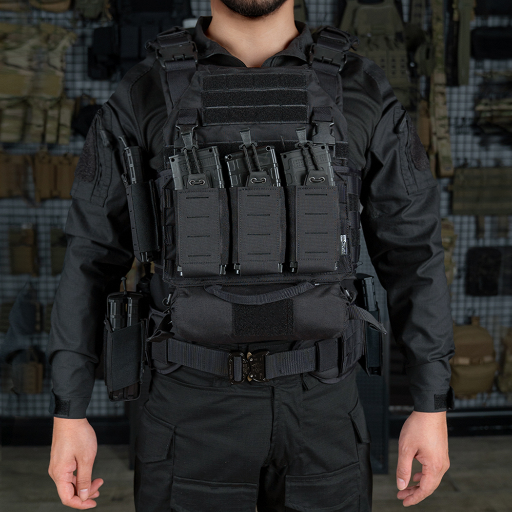 TOPTACPRO Tactical Triple Mag Pouch for 556 Mag MOLLE Pouch Carrier Holder 8528