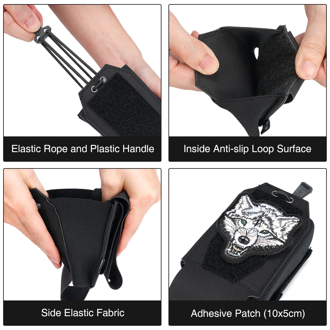 TOPTACPRO Tactical Double Mag Pouch Removable MOLLE 556 Multi-function Pouch Mag Pouch for 5.56/5.45 Mag 8530