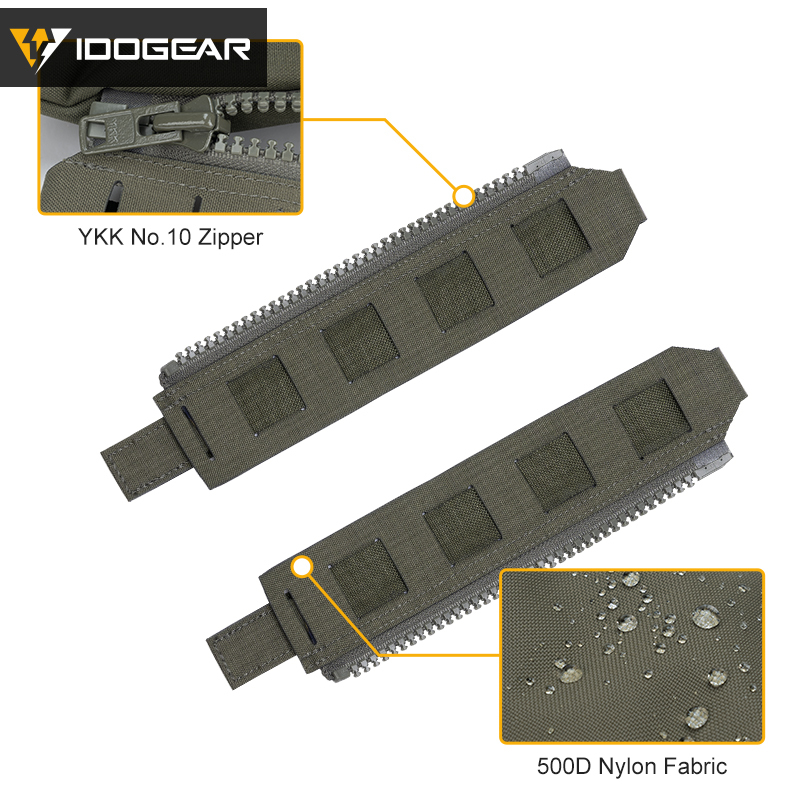 IDOGEAR Tactical Zipper Adapter Dedicated zipper vest connection Tactical gear accessories 3950
