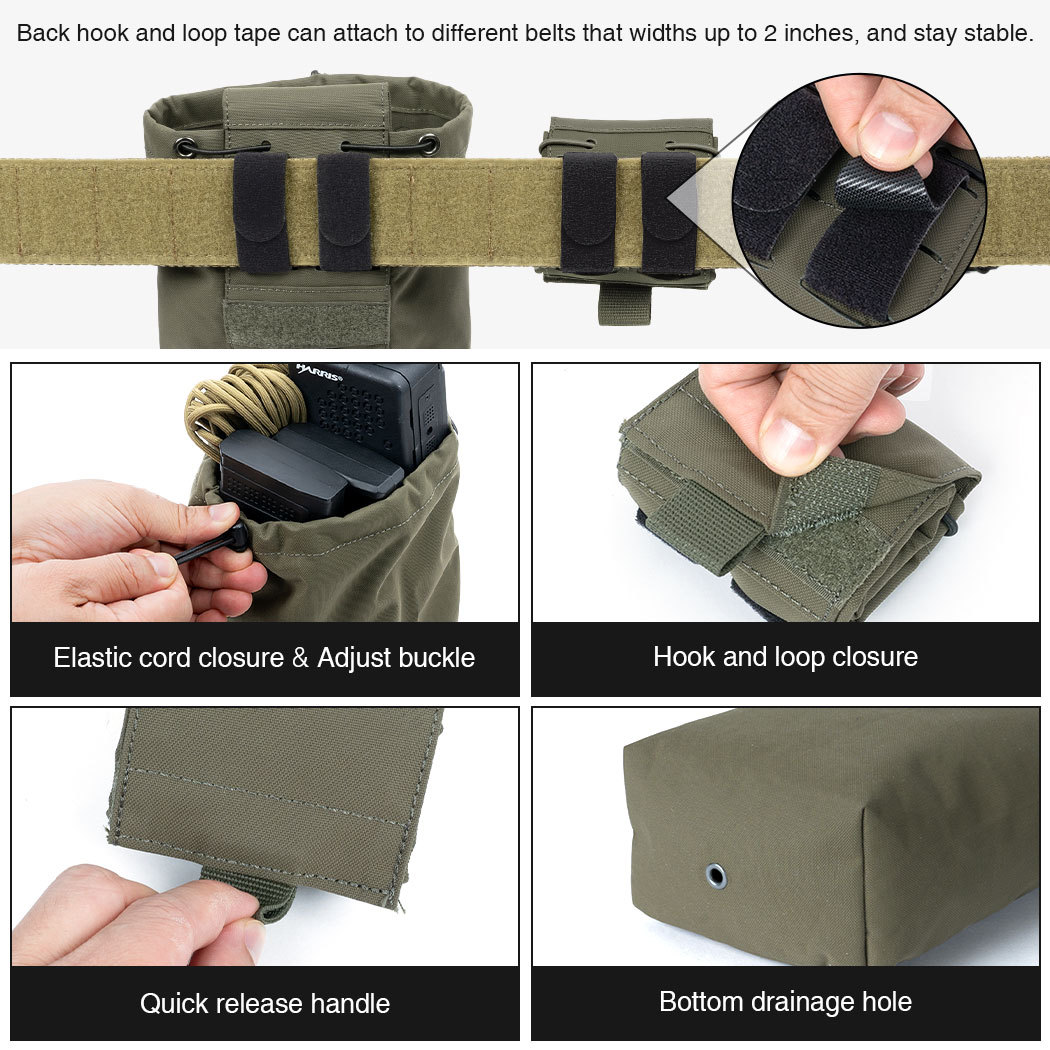 TOPTACPRO Tactical Mini Recycling Pouch Multi-function Tool Bag 8534