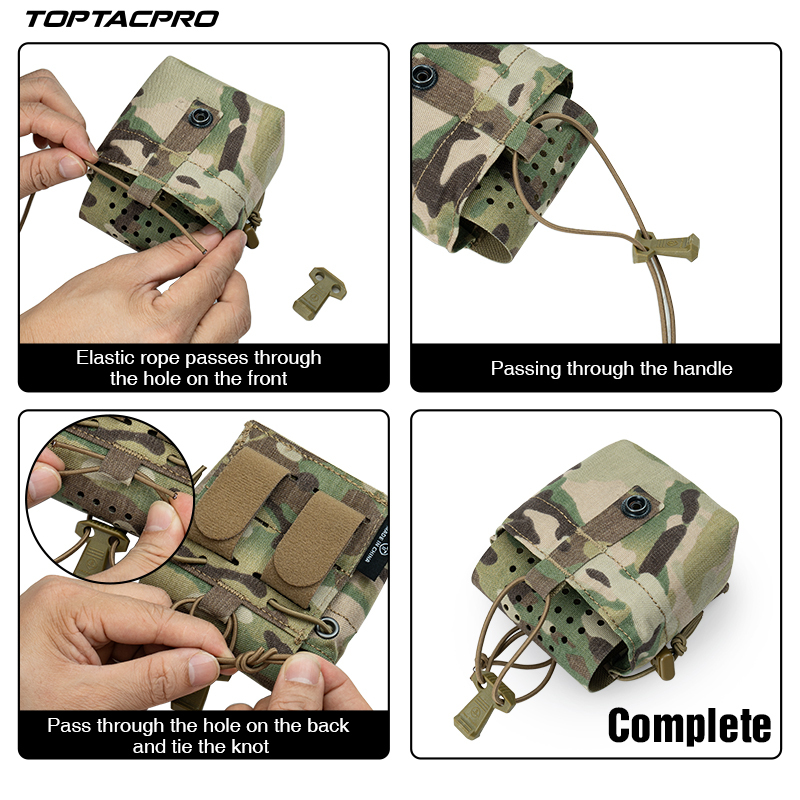 TOPTACPRO Tactical Tool Pouch MOLLE Multi-function Grenade Pouch 8535