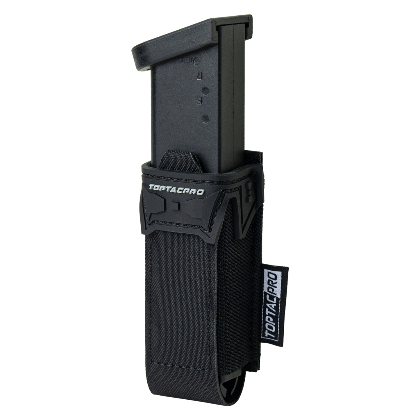 TOPTACPRO Tactical Pouch 9MM Single Mag Holder Cordura LSR MOLLE Strap