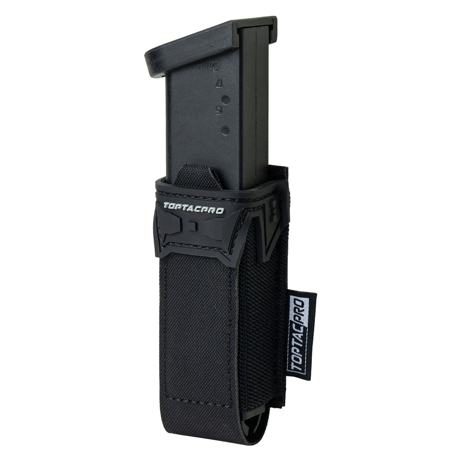 TOPTACPRO Tactical Pouch 9MM Single Mag Holder Cordura LSR MOLLE Strap