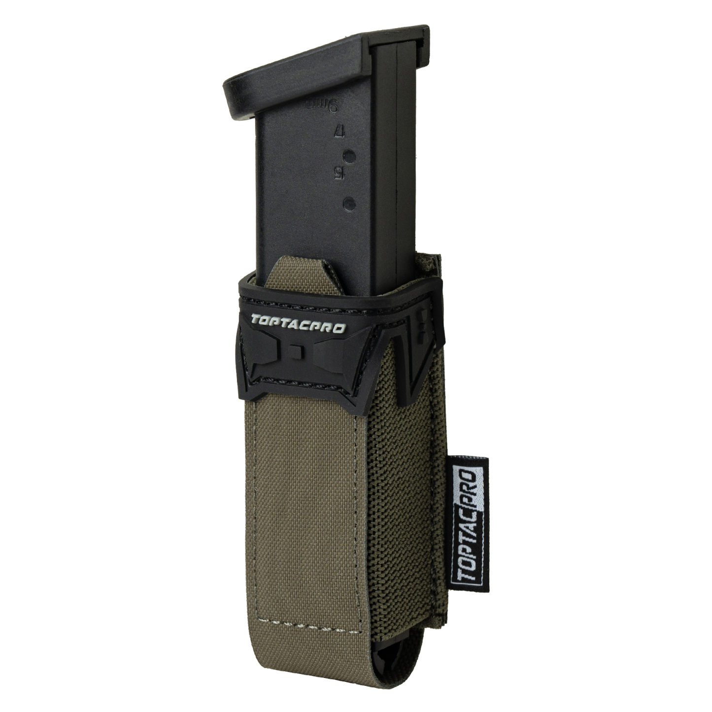 TOPTACPRO Tactical Pouch 9MM Single Mag Holder Cordura LSR MOLLE Strap 8536