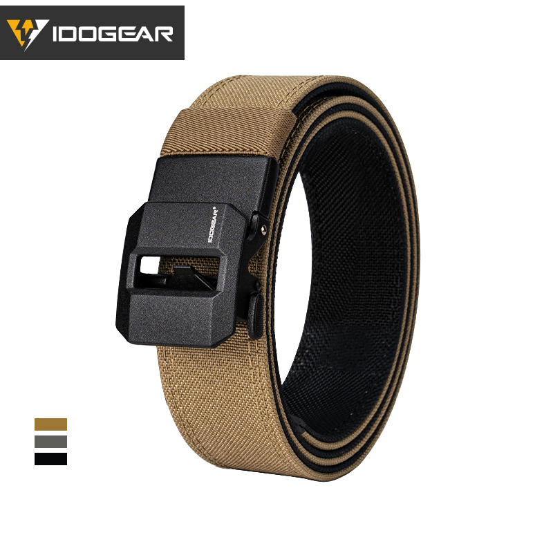 IDOGEAR Mens 1.5" Inch Tactical Belt EDC Nylon Ratchet Gun Belt for Concealed Carry  Airsoft Outdoor Training 3430