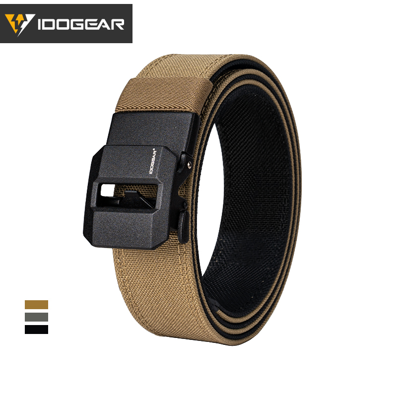 IDOGEAR Mens 1.5" Inch Tactical Belt EDC Nylon Ratchet Gun Belt for Concealed Carry  Airsoft Outdoor Training 3430