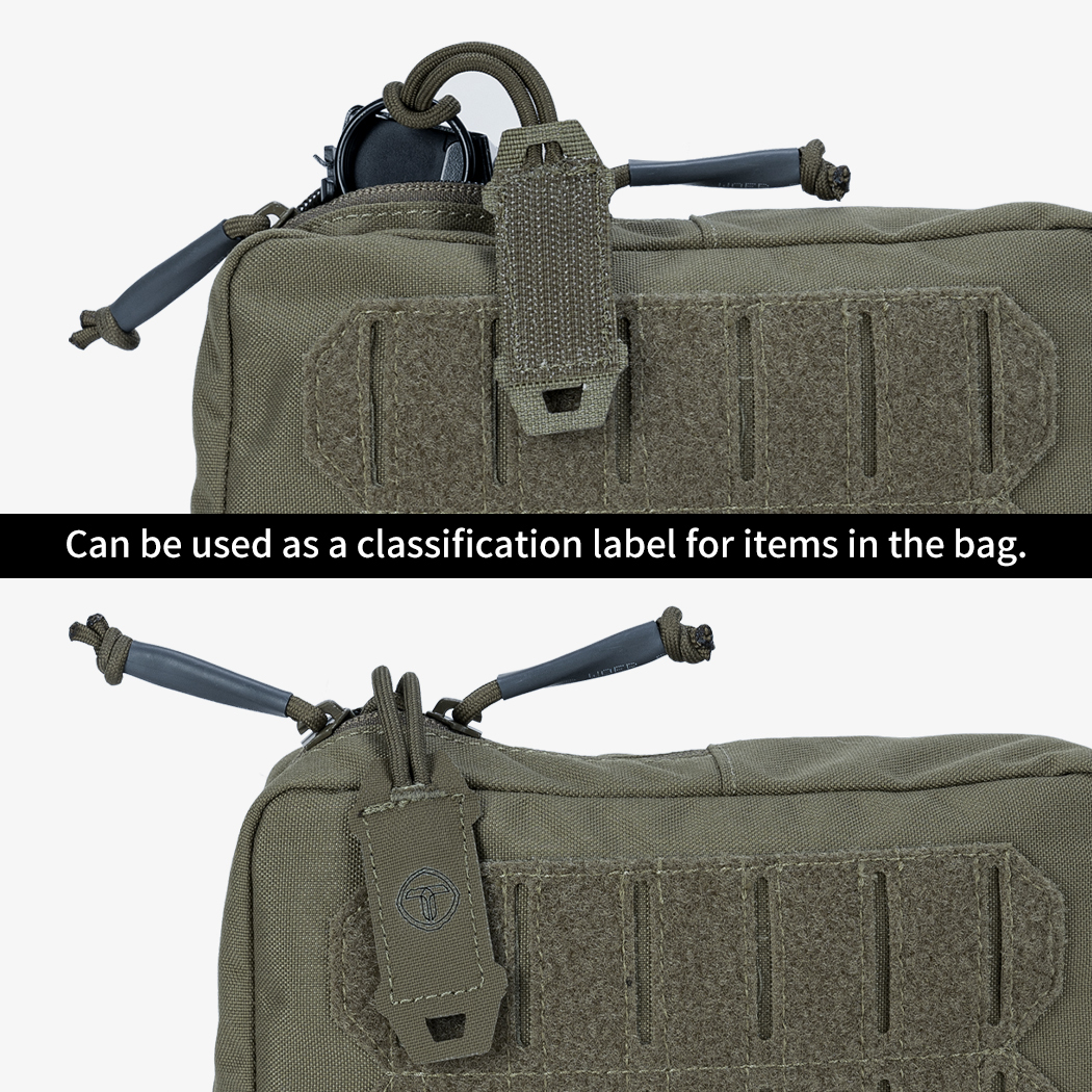 TOPTACPRO Tactical Hook Handle Zipper Handle 2PCS Zipper Pull Drawstring Head 8904