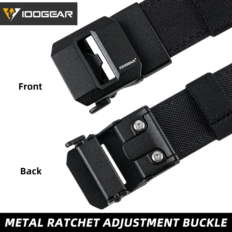 IDOGEAR Mens 1.5" Inch Tactical Belt EDC Nylon Ratchet Gun Belt for Concealed Carry  Airsoft Outdoor Training 3430