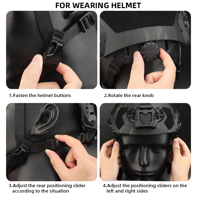 IDOGEAR Tactical Helmet SF Helmet Full Protective Version High-quality Multicam Combat Helmet 6802