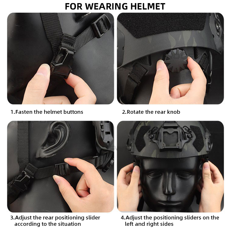 IDOGEAR Tactical Helmet SF Helmet Full Protective Version High-quality Multicam Combat Helmet 6802
