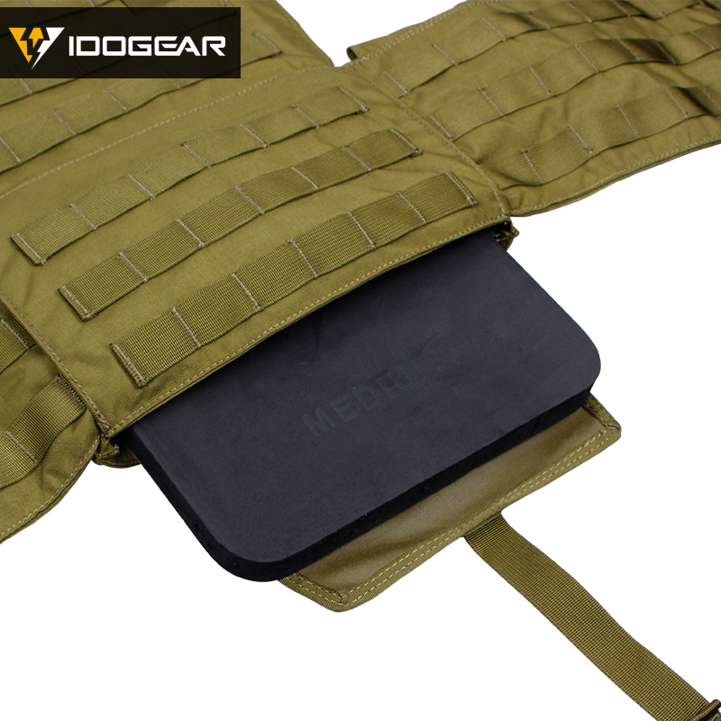 IDOGEAR Tactical EVA Plate Foam SAPI Plate for Tactical Vest 2PCS 3907