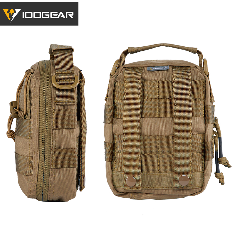 IDOGEAR Tactical Medical Pouch MOLLE First Aid EMT Utility Pouch IFAK Nylon First Aid Bag 3523