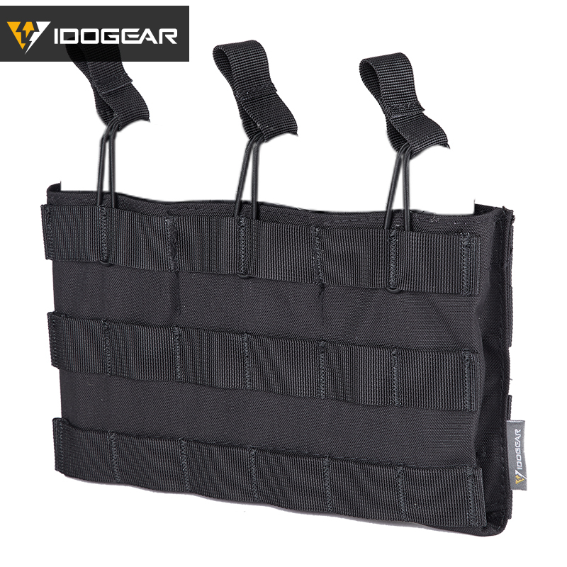 IDOGEAR Triple Mag Pouch Open Top 5.56mm Magazine Pouch Fit for M4 M16 AR-15 Tactical Molle Mag Carrier 500D Nylon Hunting Gear 3526-IDOGEAR INDUSTRIAL