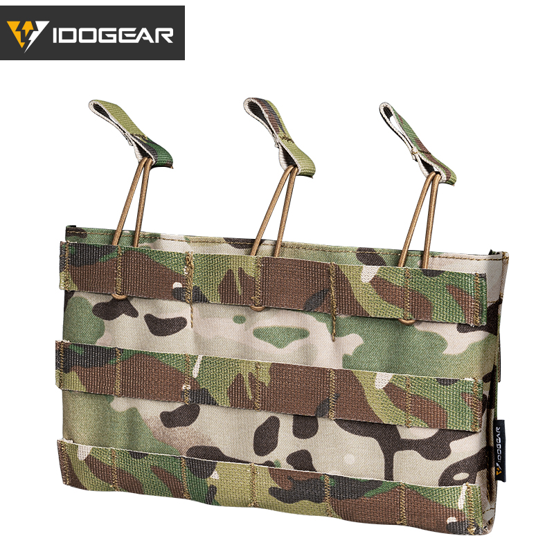 IDOGEAR Triple Mag Pouch Open Top 5.56mm Magazine Pouch Fit for M4 M16 AR-15 Tactical Molle Mag Carrier 500D Nylon Hunting Gear 3526-IDOGEAR INDUSTRIAL